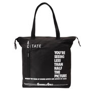 Ally Capellino Guerrilla Girls black tote bag